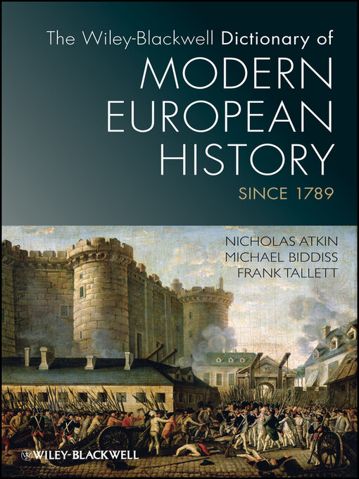 Kápumynd af The Wiley-Blackwell Dictionary of Modern European History Since 1789